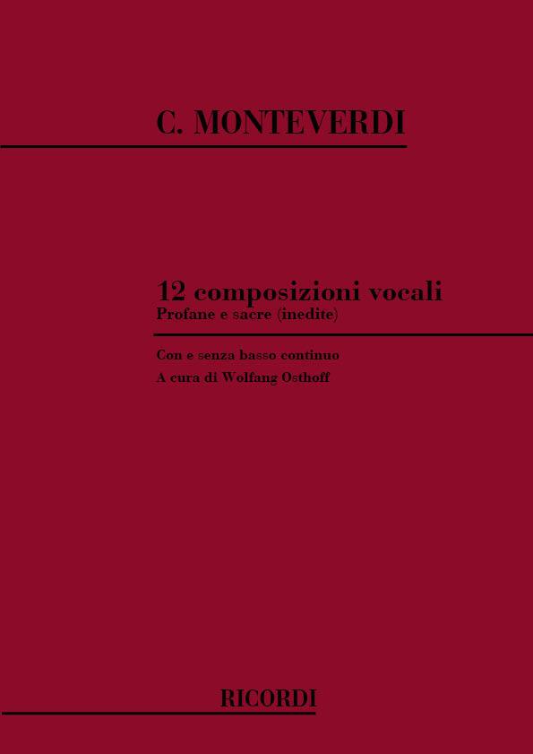 12 Composizioni Vocali Profane E Sacre (Inedite)